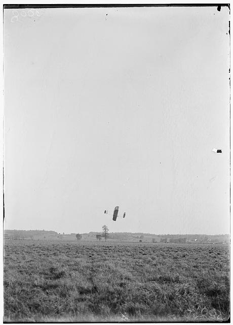 [Series of flights from May through July, just after the opening of the Wright Flying School, probably Orville acting as instructor; Simms Station, Dayton, Ohio]