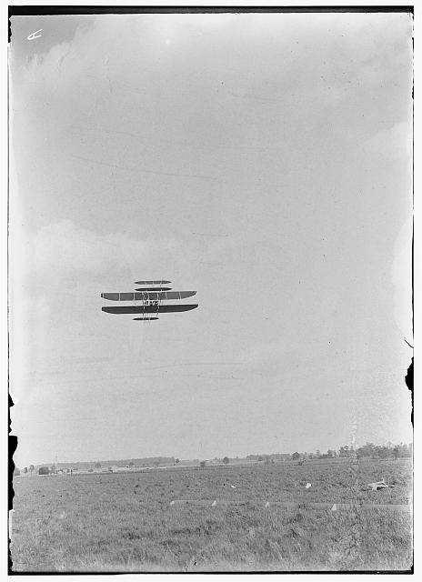 [Series of flights from May through July, just after the opening of the Wright Flying School, probably Orville acting as instructor; Simms Station, Dayton, Ohio]