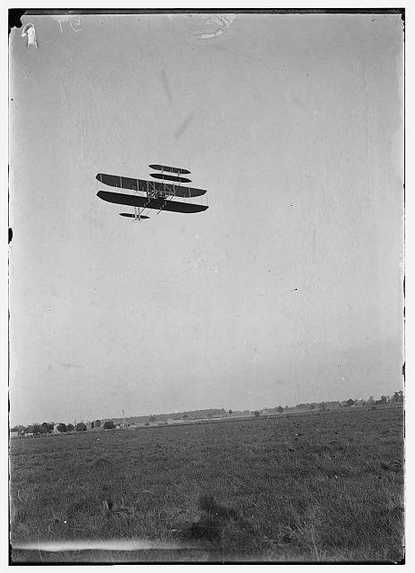 [Series of flights from May through July, just after the opening of the Wright Flying School, probably Orville acting as instructor; Simms Station, Dayton, Ohio]