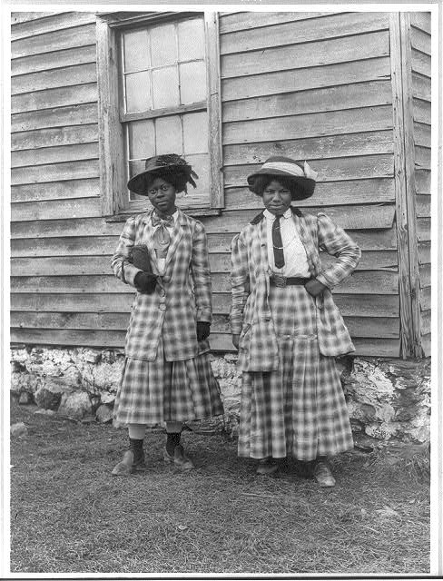 [Two young African American women, probably somewhere in Virginia]