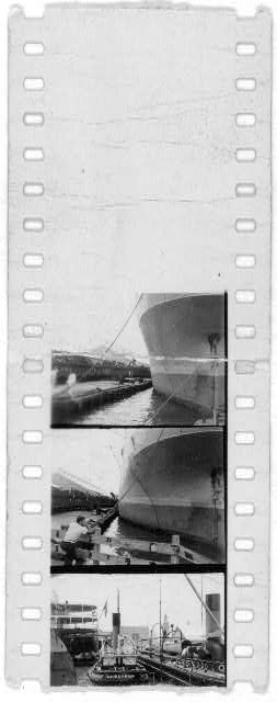[Boat and dock, probably taken on journey from Florida to the Bahamas, 1935]