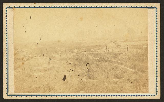 [Distant view, probably Port Hudson, Louisiana]