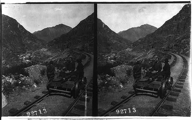 [Handcar, probably in the western U. S.]