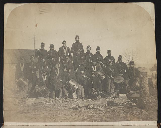[Union fife and drum musicians probably at Camp Griffin, Langley, Virginia]