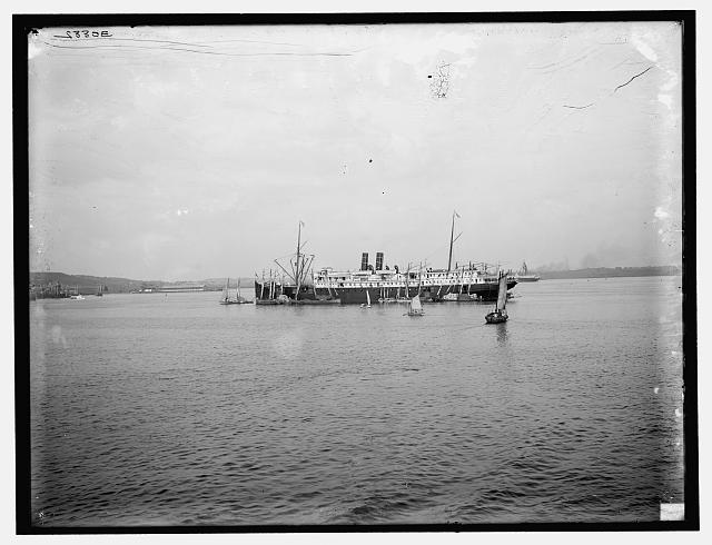 [Steamship in harbor, probably in Havana, Cuba]