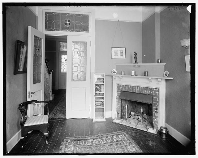 [Reception room, probably in a clubhouse, New York City]