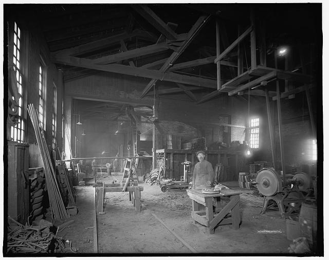 [Detroit Shipbuilding Co., scratch room, probably Wyandotte, Mich.]