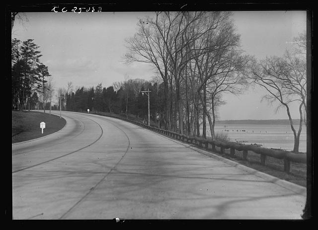 [View of roadway, probably near Washington, D.C.]