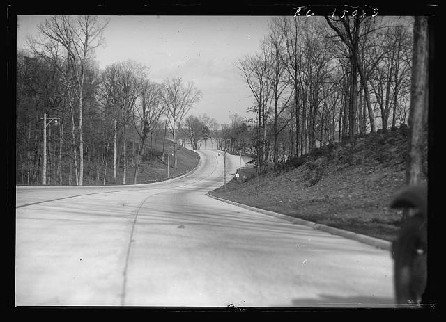 [View of roadway, probably near Washington, D.C.]
