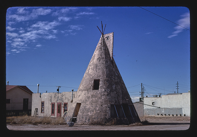 Teepee Building (probably a food stand), horizontal, Route 66, Holbrook, Arizona
