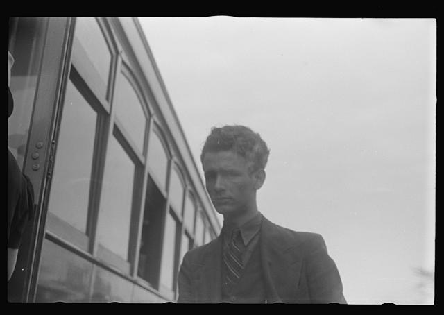 [Untitled photo, possibly related to: Washington, D.C. Two women, probably government clerks, getting ready to board a street car]