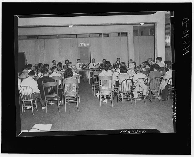 Milaca, Minnesota (vicinity). Meeting, probably for considering elimination of well pits
