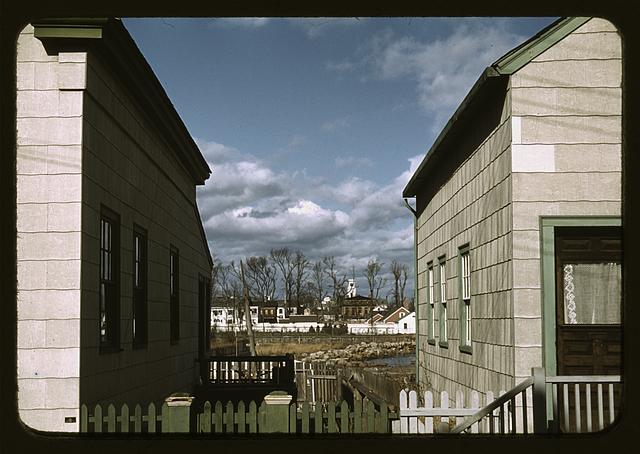 Connecticut town, probably Stonington, on the sea