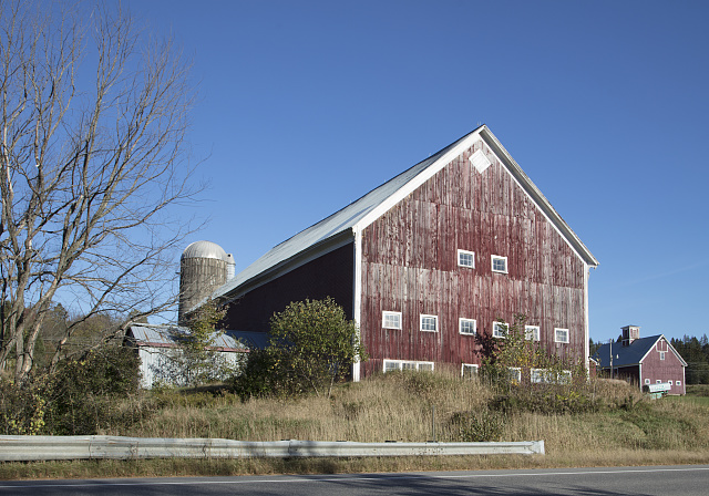 Three-(or maybe even four-)story barn near Stewartstown, New Hampshire