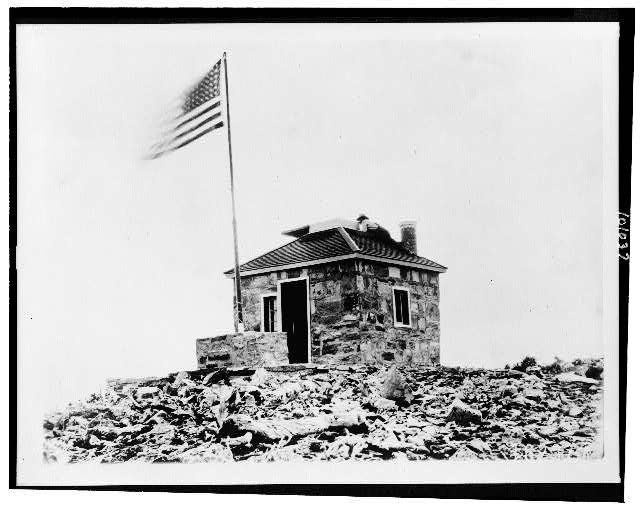 [Signal station in Rocky Mountains-probably Rocky Mountain National Park]