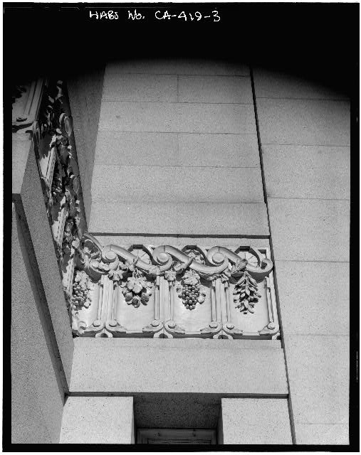 3.  Stringcourse detail, interior probably - Oakland City Hall, Fourteenth & Washington Streets, Oakland, Alameda County, CA