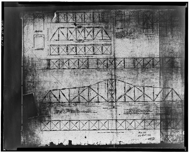 42.  DETAIL SHEET, TRUSS STRAIN SHEET John B. Leonard (date unknown, but probably April 1908) - Gianella Bridge, Spanning Sacramento River at State Highway 32, Hamilton City, Glenn County, CA