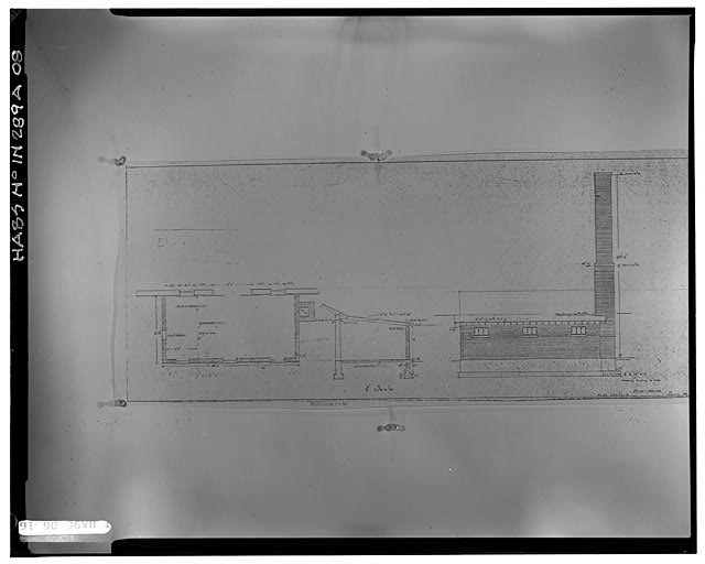 8.  Print of a drawing: "Plan No. 24, A.I. No. 00036-A, Bldg. 27 (no date). Probably not of Building 27, but a similar heating installation elsewhere on the fort, or an alternate plan for the building which was never constructed. (8" x 10" print enlarged from 4" x 5" negative.) - Fort Benjamin Harrison, Building No. 27, Otis Avenue east of Green Avenue, Lawrence, Marion County, IN