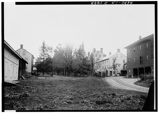 1.  Historic American Buildings Survey, Date of Photograph and Photographer Not Indicated, Probably 1920's, GENERAL VIEW LOOKING SOUTH, Gift of New York State Department of Education. - Shaker North Family (General Views), Albany Shaker Road, Colonie Township, Watervliet, Albany County, NY