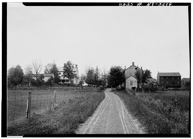 2.  Historic American Buildings Survey, Date of Photograph and Photographer Not Indicated, Probably 1920's, GENERAL VIEW LOOKING WEST, Gift of New York State Department of Education. - Shaker North Family (General Views), Albany Shaker Road, Colonie Township, Watervliet, Albany County, NY