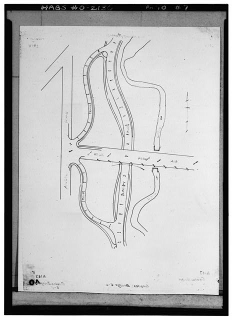 7.  Historic American Buildings Survey, PHOTOCOPY OF UNDATED (PROBABLY C.1899) PLAN, ON FILE AT THE OFFICE OF THE PARK DEPARTMENT, DIVISION OF PUBLIC PROPERTIES, CITY HALL, CLEVELAND, OHIO (LISTED AS SHEET #4 IN HABS REPORT.) - Wade Park Avenue Bridge, Liberty Boulevard, Rockefeller Park, Cleveland, Cuyahoga County, OH