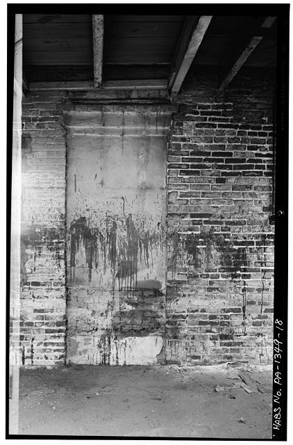 18.  ORIGINAL CHIMNEY CAP, PROBABLY ON NORTH WALL. FLOOR DESIGNATION NOT KNOWN. - Samuel Neave House & Store, 272-274 South Second Street, Philadelphia, Philadelphia County, PA